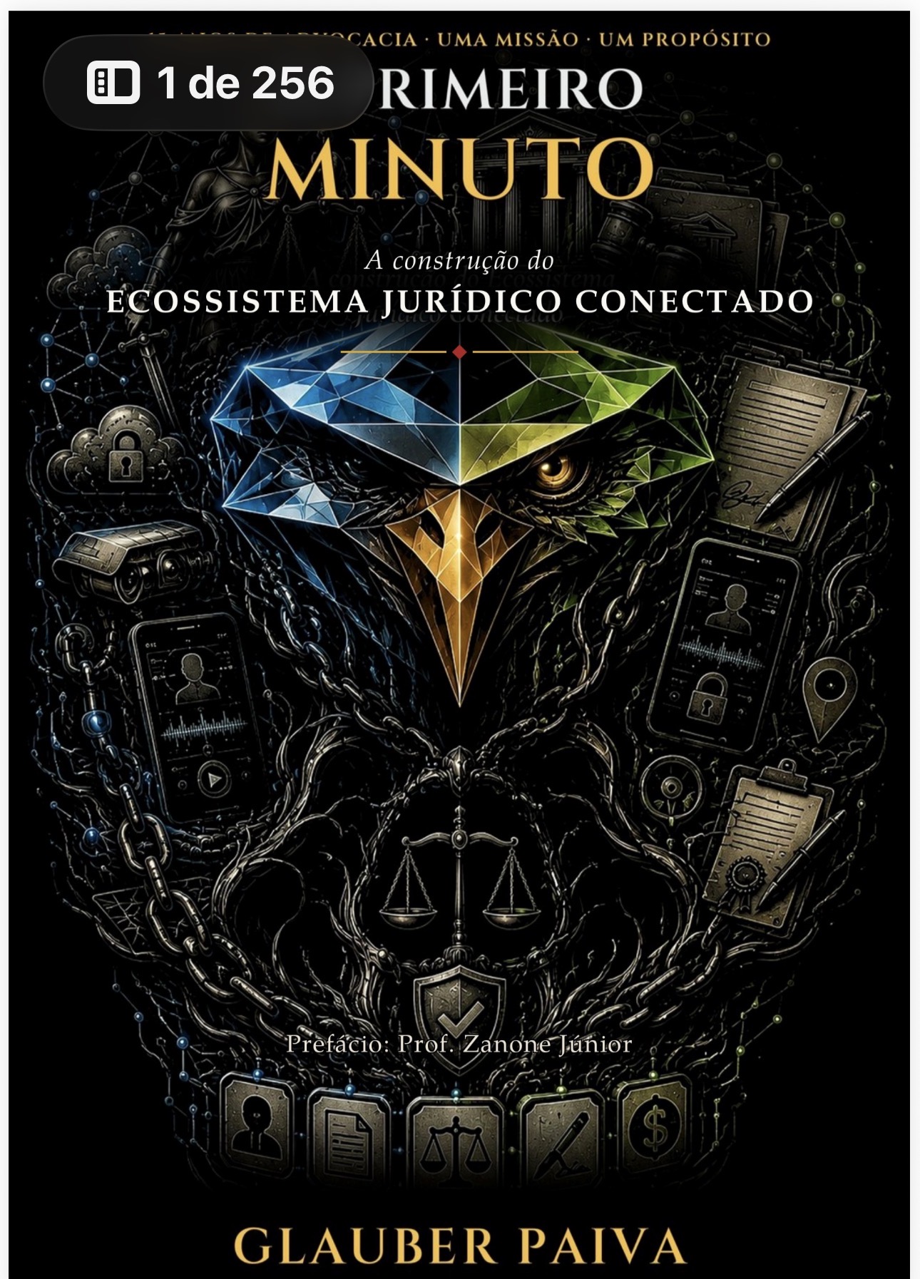 Capa do livro O Primeiro Minuto, de Glauber Paiva